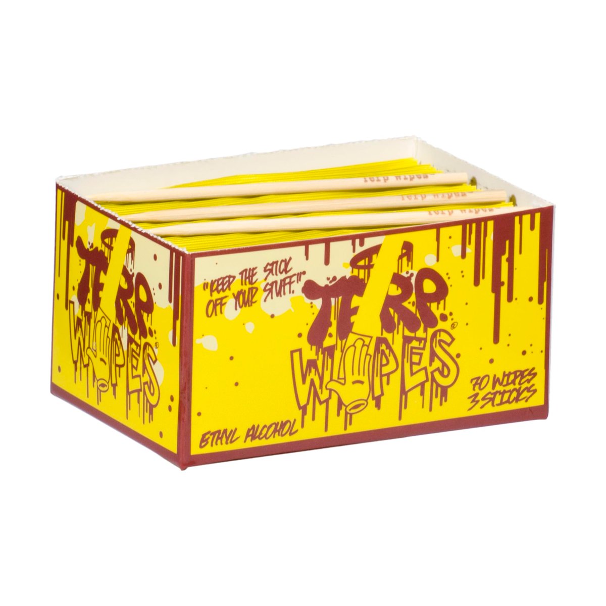 Terp Wipes – Reinigungstücher für konzentrierte Extrakte (3er-Pack, 70 Tücher)