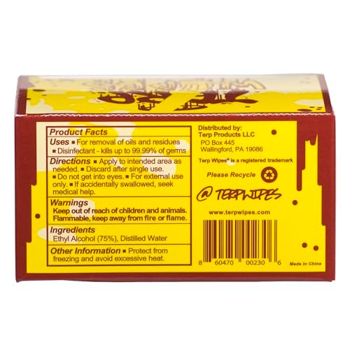 Terp Wipes – Reinigungstücher für konzentrierte Extrakte (3er-Pack, 70 Tücher)