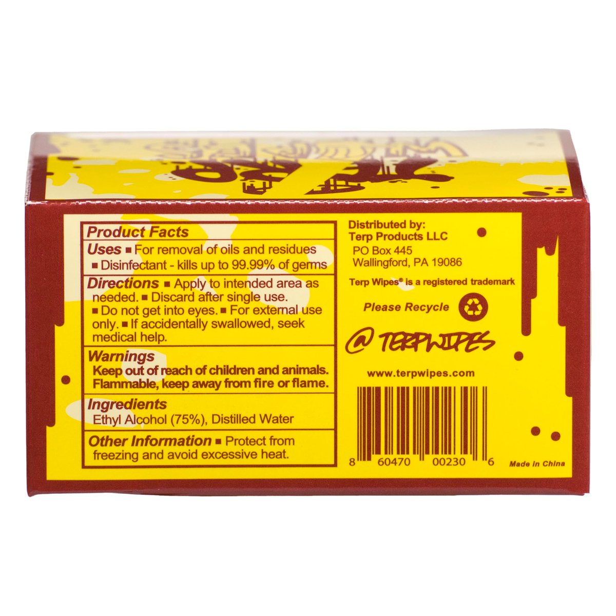 Terp Wipes – Reinigungstücher für konzentrierte Extrakte (3er-Pack, 70 Tücher)