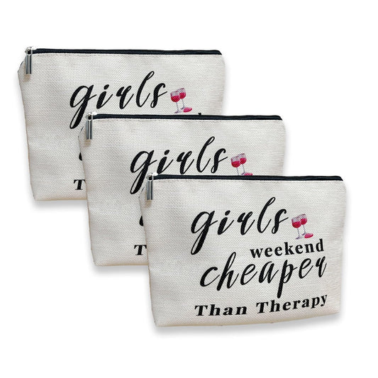 3-teilige Reise-Kosmetiktasche für Mädelswochenende – Geschenk für beste Freundin, Reise-Toilettenbeutel-Set für Weihnachten, Hochzeit, Geburtstag