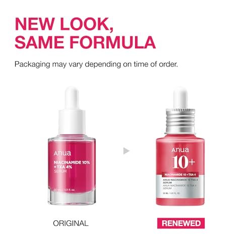 Anua Niacinamid 10 + TXA 4 Serum – Dunkle Flecken Pflege, Hyaluronsäure, Tranexamsäure, Leichtes & feuchtigkeitsspendendes All-in-One tägliches Gesichtsserum für Glas-Haut, Koreanische Hautpflege, 30 ml