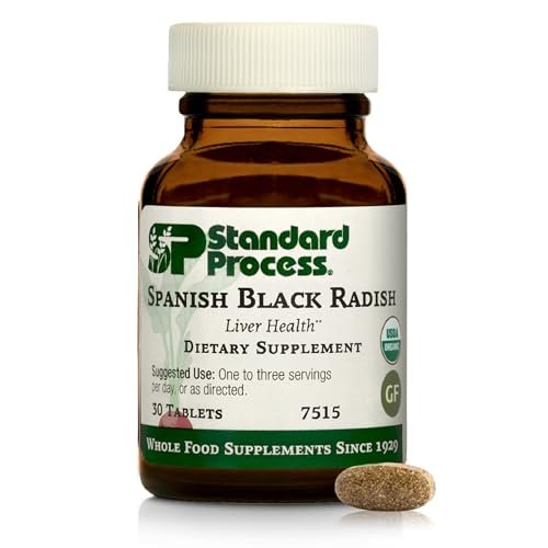 Standard Process Spanish Black Radish – Lebergesundheit & Gallenblasenunterstützung – Glutenfrei, laktosefrei & sojafrei – 30 Tabletten