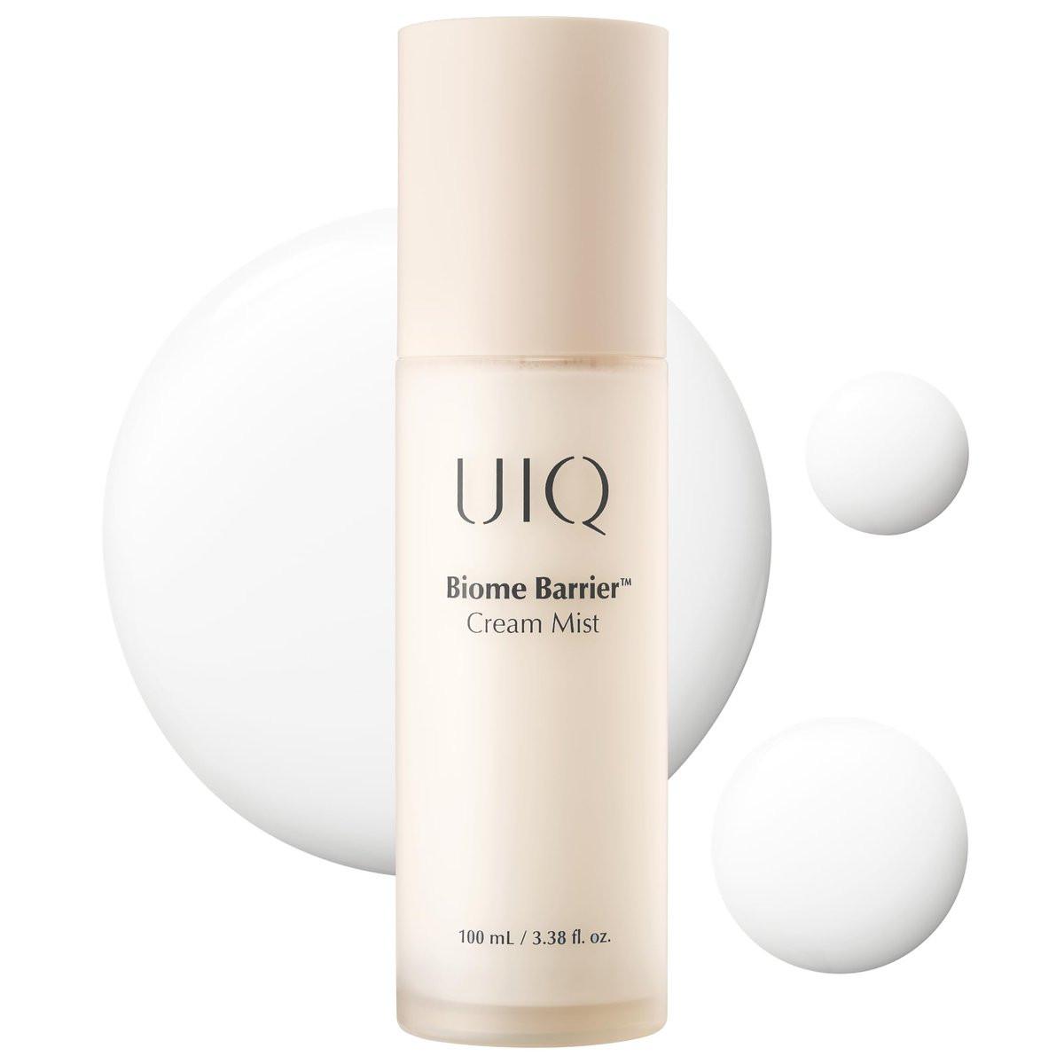 UIQ Biome Barrier Cream Mist – Mikrobiom-gesichtswasser mit Hyaluronsäure & Niacinamid, Tiefenfeuchtigkeit, Glow & Beruhigung, Koreanische Hautpflege, 100ml