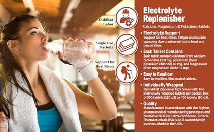 Globe Elektrolyt-Ersatz-Tabletten für Rehydrierung, Trainingserholung, Jugend- & Erwachsenensportler, Wandern, Camping & Sporterholung – 50 Packungen mit je 2 Tabletten, 100 Stück