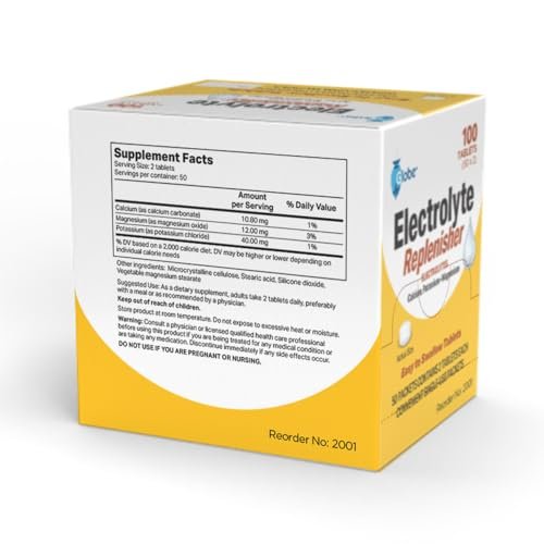 Globe Elektrolyt-Ersatz-Tabletten für Rehydrierung, Trainingserholung, Jugend- & Erwachsenensportler, Wandern, Camping & Sporterholung – 50 Packungen mit je 2 Tabletten, 100 Stück