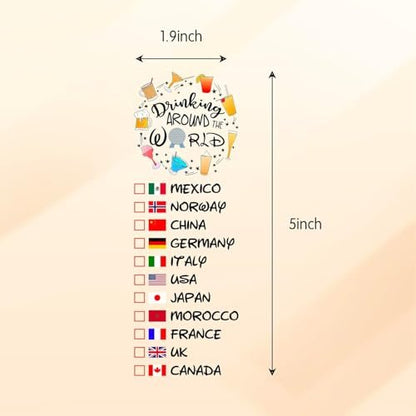 Drinking Around The World - 4er-Pack Temporäre Tattoos