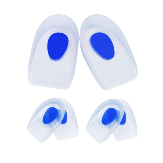 4er-Pack Gel-Fersenpolster für Kinder und Damen – Stoßdämpfend, Leicht, gegen Fersenschmerzen, Plantarfasziitis & Fersensporn (Kindergröße 5-8, Damen 7-10)