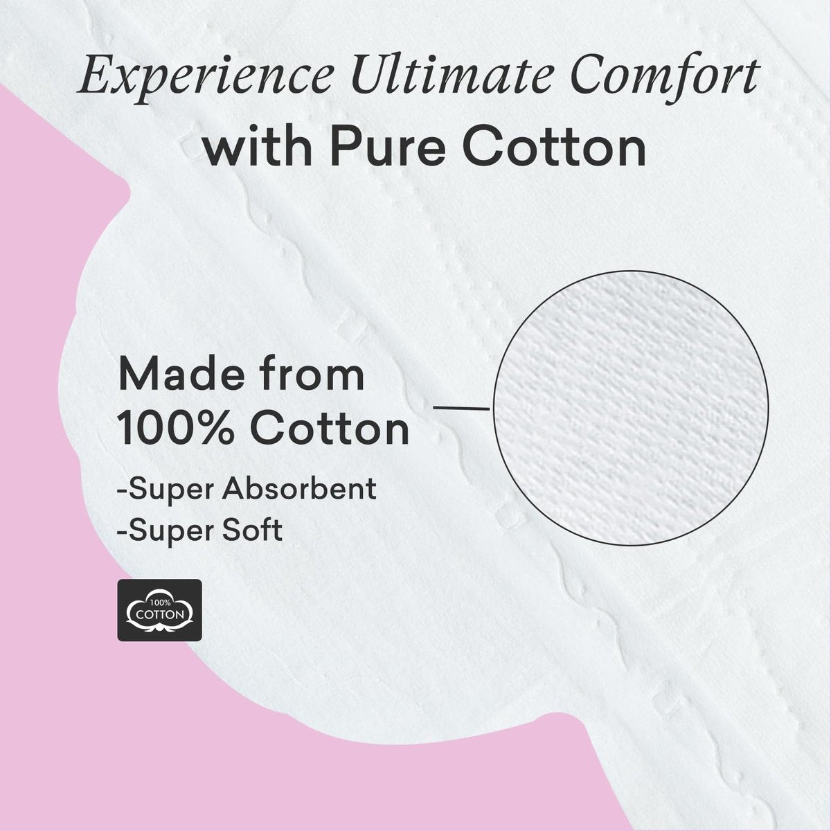 PurComfy Teens Maxi Period Pads mit Flügeln für Tweens, Bio-Baumwoll-Slipeinlagen für Mädchen 9-14, Teen Large, 15 Stück