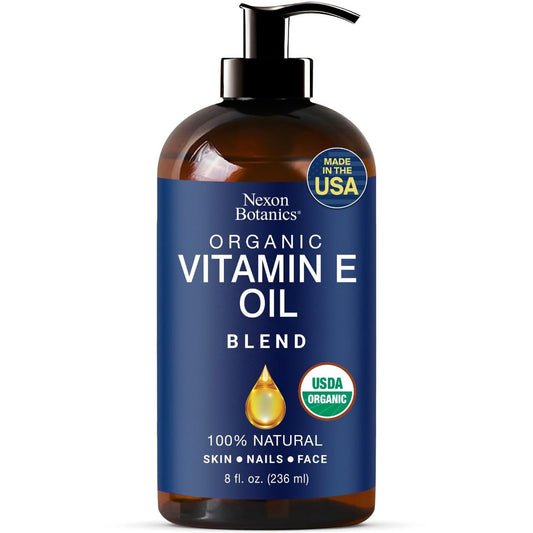 Bio Vitamin E Öl Mischung 240 ml - Aus reinen, natürlichen Ölen für Haut, Narben & Gesicht - Vitamin E Öl - Nexon Botanics