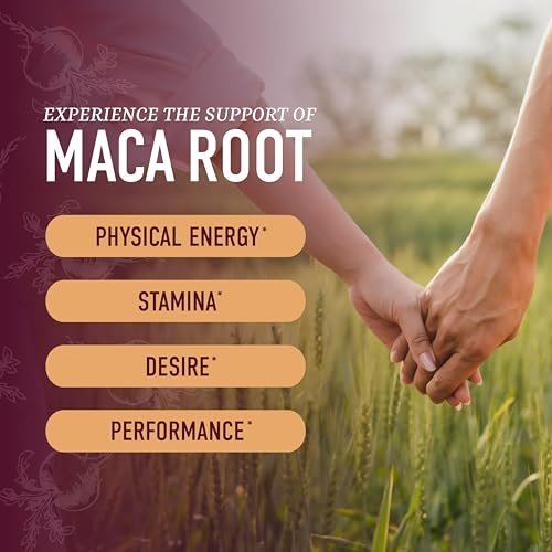 Maca Root Gummies | Antrieb, Leistung & Energie | Hochkonzentrierter 4:1-Extrakt | Hormonbalance für Frauen | Leckerer Pfirsichgeschmack | Vegan, Nicht-GVO & Drittanbieter-getestet | 60 Maca-Gummis