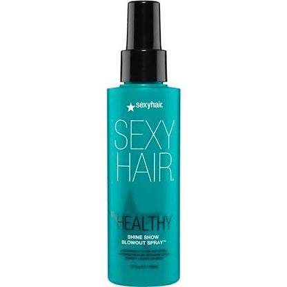 SexyHair Healthy Shine Show Blowout Spray 5,1 oz – Pflegender Hitzeschutz für trockenes Haar