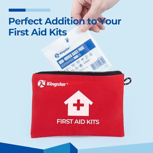 K Kingstar Sterile Nonwoven Mullkompressen 3"x 3" – 120 Stück, 60 Packungen, Wundauflage für Trauma und postoperative Versorgung