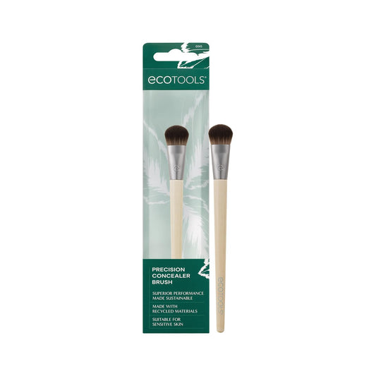 EcoTools Präzisions-Concealer-Pinsel – Perfekt für Augenringe & Hautunreinheiten, flüssige & cremige Texturen, synthetische Borsten, tierversuchsfrei & vegan, 1 Stück