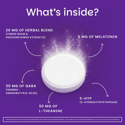 EZ Melts Melatonin Plus – Beruhigungs- & Schlafunterstützung mit Melatonin, Melissen- und Passionsblumenextrakt – Non-GMO & Vegan – Kirschtraum – 60 Schmelztabletten (60 Portionen)