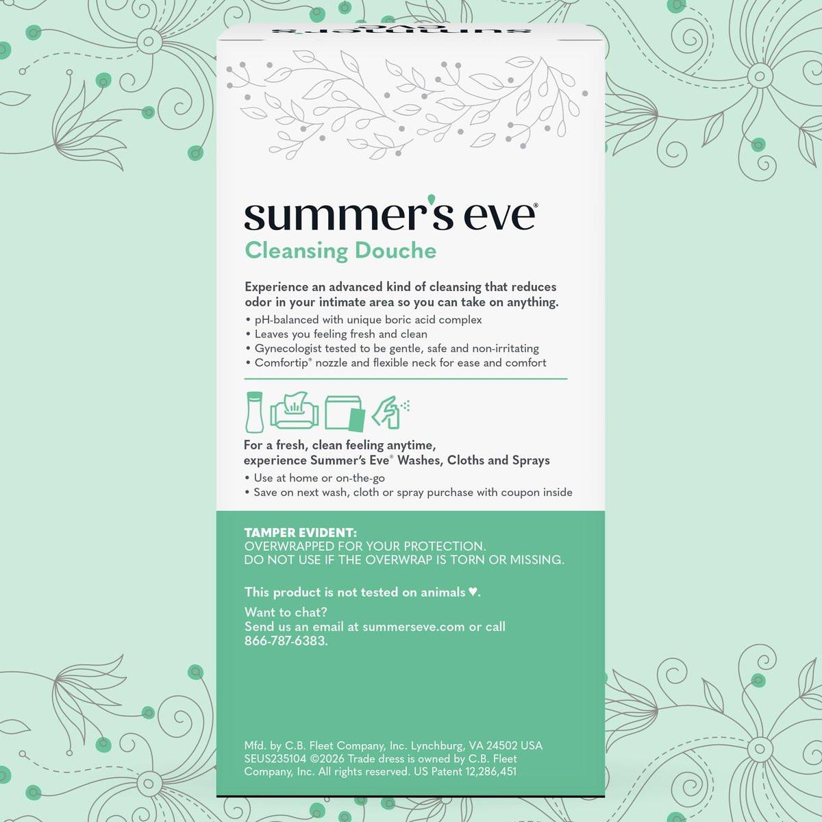 Summer's Eve Douche, Complete Clean, Vaginale Dusche für Frauen zur Reduzierung von Vaginalgeruch, 4,5 oz, 2er-Pack