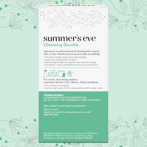 Summer's Eve Douche, Complete Clean, Vaginale Dusche für Frauen zur Reduzierung von Vaginalgeruch, 4,5 oz, 2er-Pack