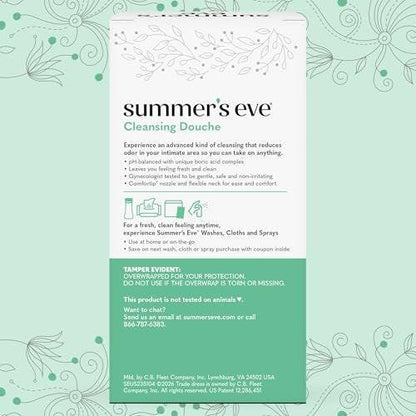 Summer's Eve Douche, Complete Clean, Vaginale Dusche für Frauen zur Reduzierung von Vaginalgeruch, 4,5 oz, 2er-Pack