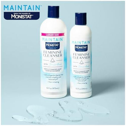 Monistat Borsäure Intimwaschmittel, Duftfreie Intimwaschlotion für Frauen mit sanfter pH-ausgeglichener Formel, 16 Fl Oz