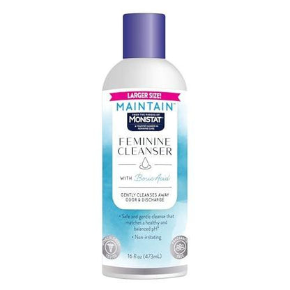 Monistat Borsäure Intimwaschmittel, Duftfreie Intimwaschlotion für Frauen mit sanfter pH-ausgeglichener Formel, 16 Fl Oz