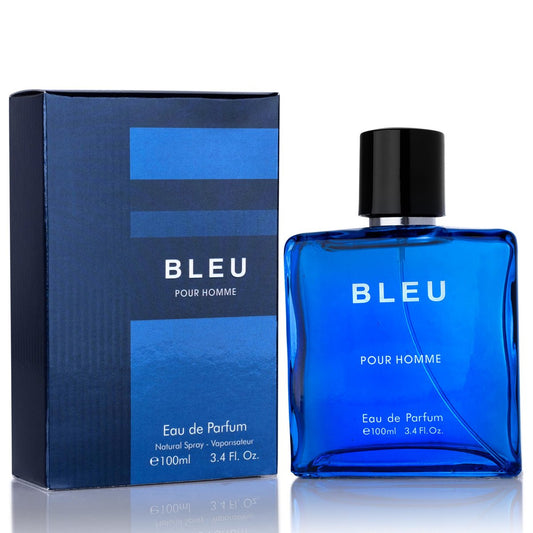 URBAN COLLECTION Bleu for Men Eau de Parfum – 3,4 Fl Oz – Zitrische Kopfnoten, aromatische Gewürze und warme holzige Basis