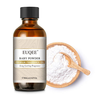 EUQEE Baby Powder Duftöl Premium Duftöl 60ml mit Glaspipette für Aromatherapie, Kerzenherstellung, DIY Badebomben (2,02 Fl Oz)