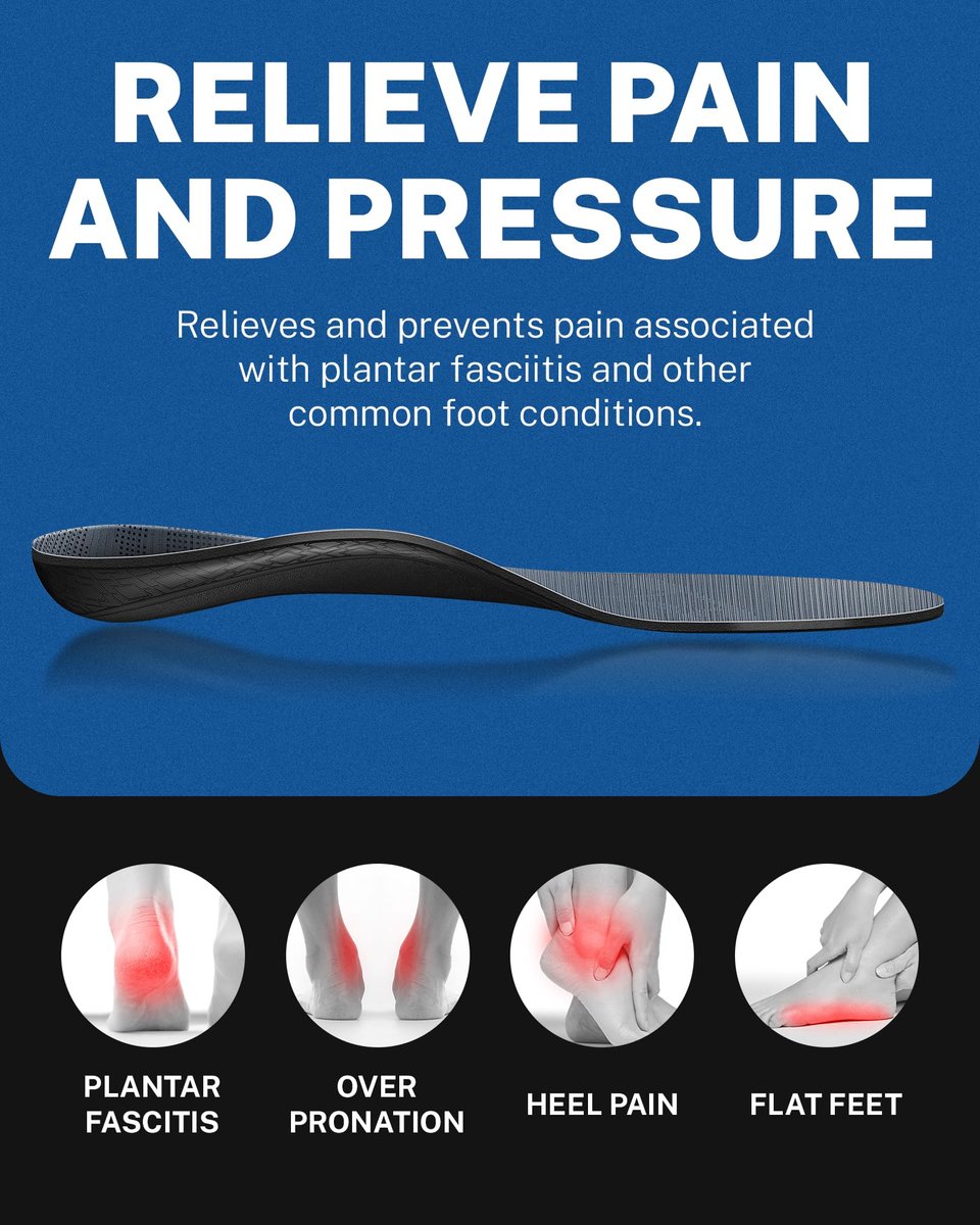 Walkhero Plantarfasziitis-Schmerzlinderung Einlegesohlen mit hohem Fußgewölbe, orthopädische Schuheinlagen gegen Plattfüße und Fußermüdung (Herren 10-10,5 | Damen 12-12,5, Grau)