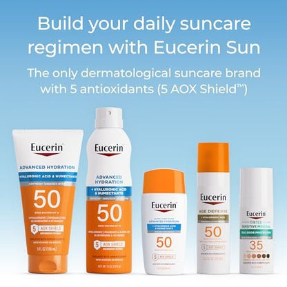 Eucerin Advanced Hydration SPF 30 Sonnenschutzspray – Leichtes Spray mit Hyaluronsäure, hypoallergen, parfüm- und alkoholfrei, 177 ml