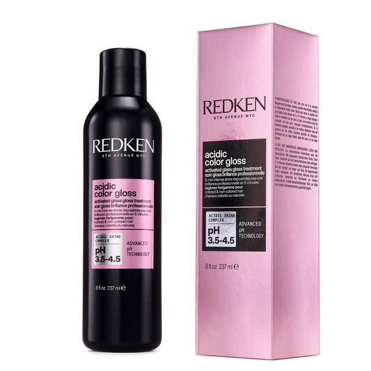 Redken Acidic Color Gloss Glass Gloss Treatment – Ausspülbare Glanzbehandlung für coloriertes Haar, intensiver Glanz & Pflege, 237 ml
