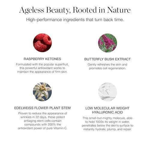 Ogee Seeds of Youth Serum – Hyaluronsäure-Serum für das Gesicht – Straffendes, polsterndes & feuchtigkeitsspendendes Serum gegen feine Linien und Fältchen – Zertifiziert biologisch & hergestellt in den USA
