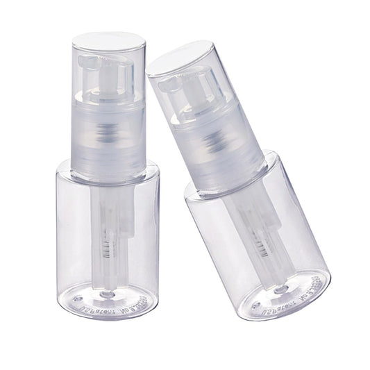 HSOMiD 2er-Pack Leere Puder-Sprühflasche – Barber Puder/Talkumpuder/Haarfaser Sprüher, Applikator für Friseursalon, Reinigung, Pflanzen, Besprühen & Hautpflege (120ml)