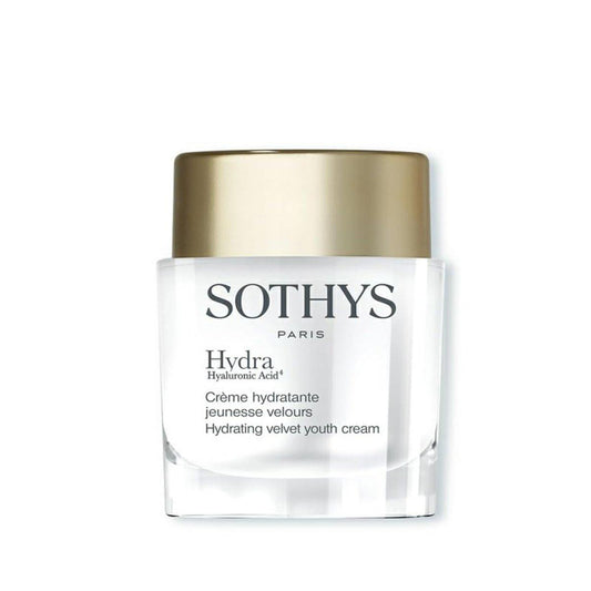SOTHYS Hydrating Velvet Youth Cream – Gesichtsfeuchtigkeitscreme mit Hyaluronsäure für jugendliche Fülle | Normale bis trockene Haut