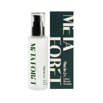 METAFORET Vegan Mucin 2x Boost Serum 3,38oz 100ml – Tägliche und nächtliche Feuchtigkeitspflege für trockene, empfindliche & zu Akne neigende Haut, hydratisierend, nährend, Anti-Aging