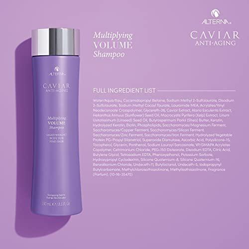 Alterna Haircare CAVIAR Anti-Aging Multiplying Volume Shampoo und Conditioner 16,5 oz | Für feines, dünnes Haar | Sofort mehr Volumen und Fülle | Sulfatfrei