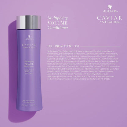 Alterna Haircare CAVIAR Anti-Aging Multiplying Volume Shampoo und Conditioner 16,5 oz | Für feines, dünnes Haar | Sofort mehr Volumen und Fülle | Sulfatfrei