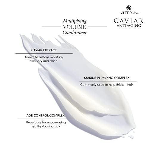 Alterna Haircare CAVIAR Anti-Aging Multiplying Volume Shampoo und Conditioner 16,5 oz | Für feines, dünnes Haar | Sofort mehr Volumen und Fülle | Sulfatfrei