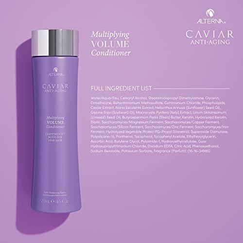 Alterna Haircare CAVIAR Anti-Aging Multiplying Volume Shampoo und Conditioner 16,5 oz | Für feines, dünnes Haar | Sofort mehr Volumen und Fülle | Sulfatfrei