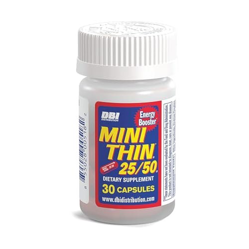 Mini Thin 25/50 Energie-Kapseln mit Koffein - 30 Kapseln
