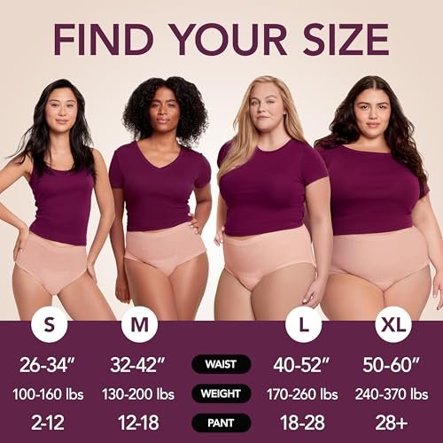 Depend Silhouette Inkontinenzslip für Damen, Höchste Saugfähigkeit, Klein, Rosa, 16 Stück