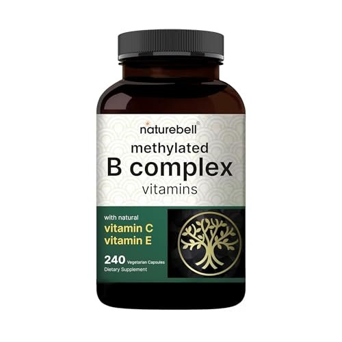 NatureBell Methylierte B-Komplex Vitamine - 240 Kapseln - Hoch bioverfügbare 12-in-1 Formel - Für Immunsystem & Energie* - Nicht-GVO & Glutenfrei