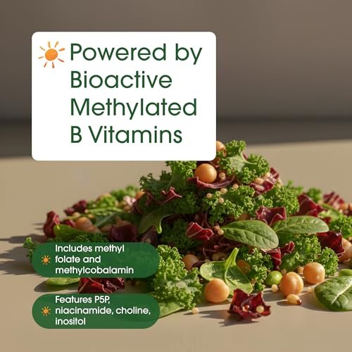NatureBell Methylierte B-Komplex Vitamine - 240 Kapseln - Hoch bioverfügbare 12-in-1 Formel - Für Immunsystem & Energie* - Nicht-GVO & Glutenfrei