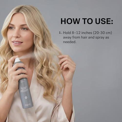 MONAT Studio One™ Flex Control Hairspray – Leichter bis mittlerer, aufbaubarer Halt – Angereichert mit REJUVENIQE® – Für coloriertes Haar geeignet – Frischer Duft – Stil-Memory bei feuchtem Wetter