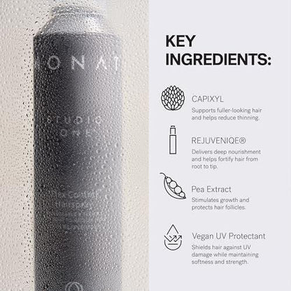 MONAT Studio One™ Flex Control Hairspray – Leichter bis mittlerer, aufbaubarer Halt – Angereichert mit REJUVENIQE® – Für coloriertes Haar geeignet – Frischer Duft – Stil-Memory bei feuchtem Wetter