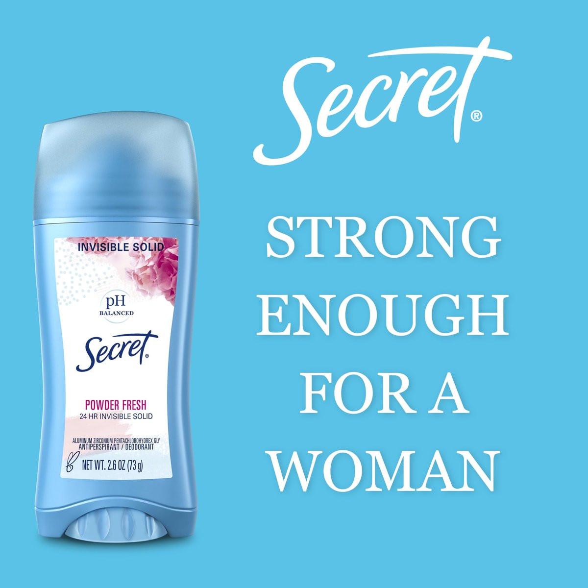 Secret Roll-On Antitranspirant und Deodorant für Frauen, 24h Schweiß- & Geruchsschutz, pH-ausgeglichene Formel, Powder Fresh Duft, 1,8 oz (12er-Pack)
