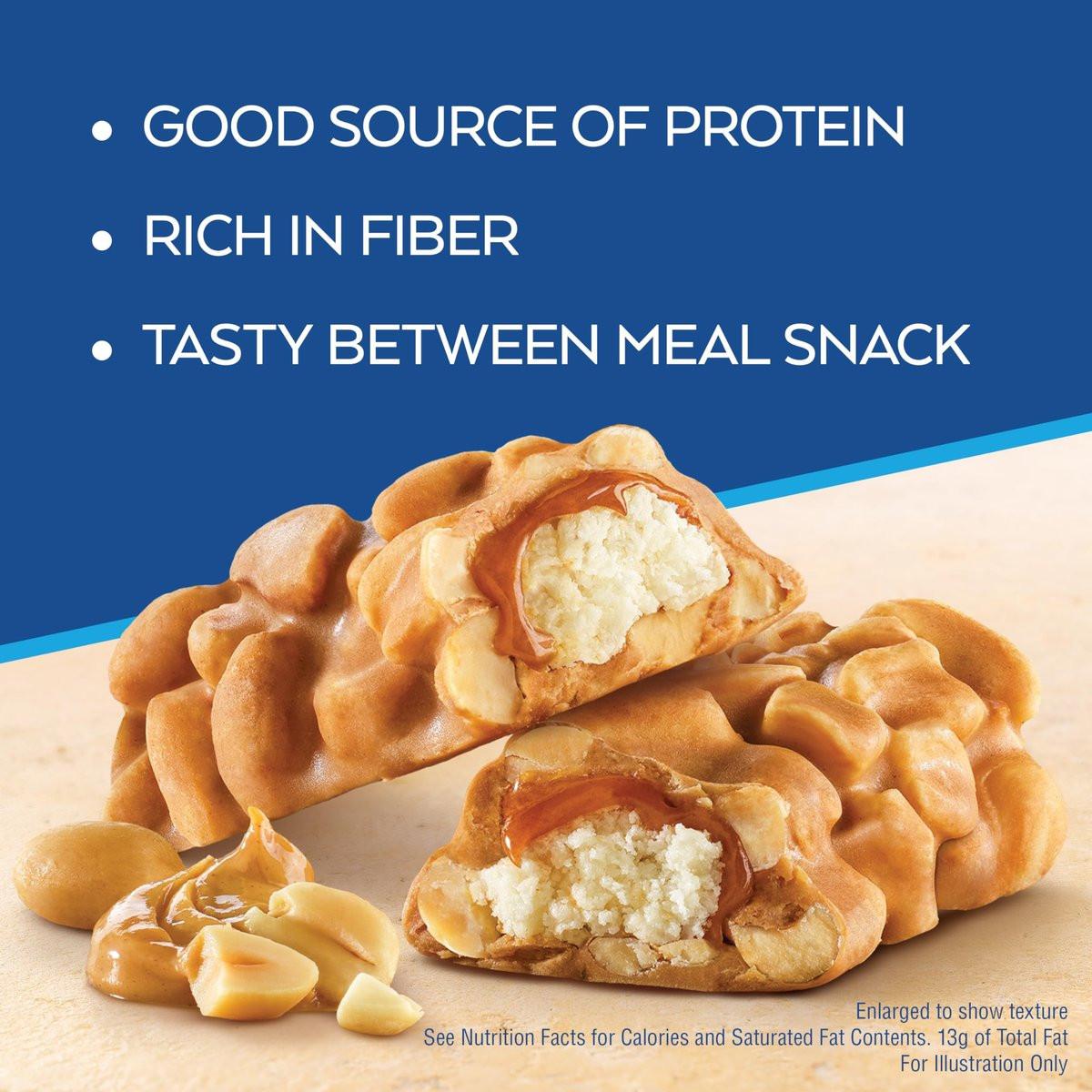 Atkins Peanutty Overload Snack Riegel – Protein Snack, ballaststoffreich, nur 2g Zucker, 5er Pack