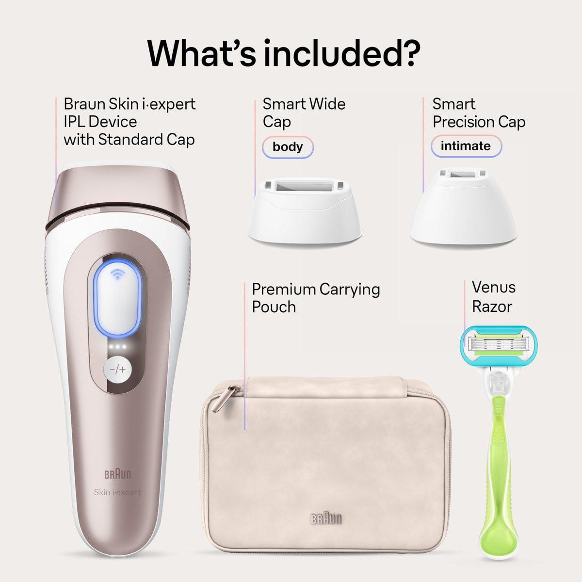 Braun Smart IPL Skin i·Expert Pro 7 – Dauerglatte Haarentfernung für Zuhause mit intelligenter App