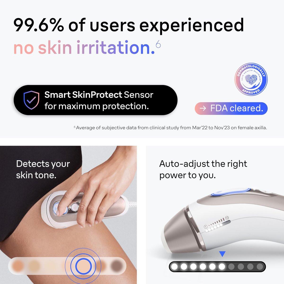 Braun Smart IPL Skin i·Expert Pro 7 – Dauerglatte Haarentfernung für Zuhause mit intelligenter App