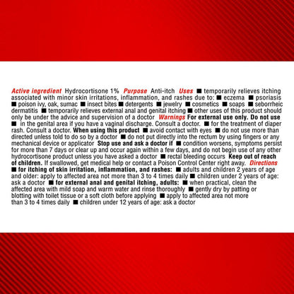 Cortizone-10 Maximum Strength Intensive Healing Itch Relief Creme, 1% Hydrocortison, schnell wirkende Anti-Juckreiz-Creme bei Insektenstichen, Hautausschlag, Ekzemen, Psoriasis, Giftefeu, -eiche, -sumach & mehr, 56 g