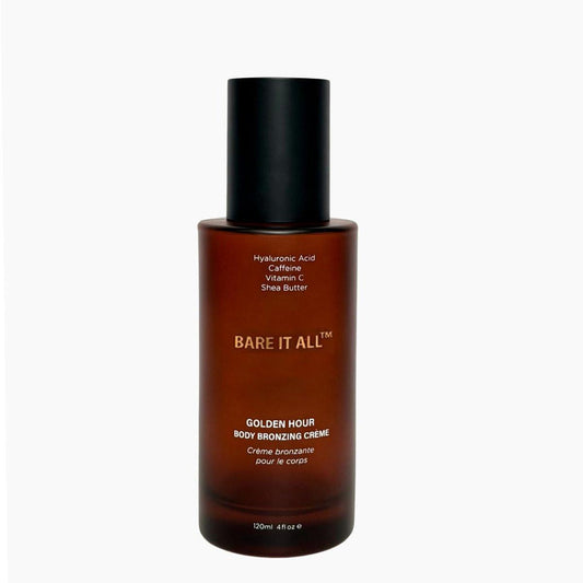 Bare It All Golden Hour Bronzing Cream - Alterungsbeständiger Körperbronzer für einen natürlichen Glow, vegan, parabenfrei, schnell einziehend, 4,05 Fl Oz