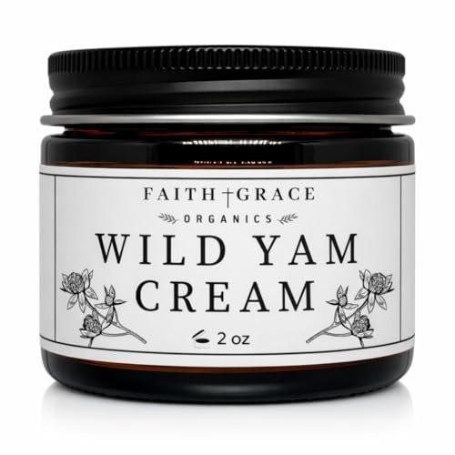 Faith and Grace Organics Wild Yam Creme für Frauen – Hormonbalance, PMS, Wechseljahre & Perimenopause – 60 ml