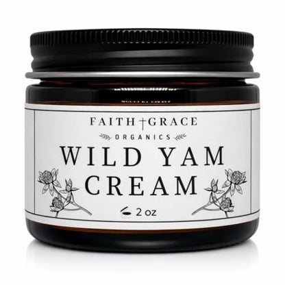 Faith and Grace Organics Wild Yam Creme für Frauen – Hormonbalance, PMS, Wechseljahre & Perimenopause – 60 ml